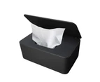 Wet wipes box, baby wet wipes box, tissue storage case, toilet paper box, baby wipes case, tissue holder-schwarz