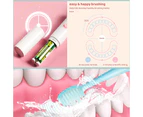 Kids Electric Toothbrush Battery Sonic Toothbrush, 2-9 Years Old, Soft Bristle Head,Pink, Shape: Smiley