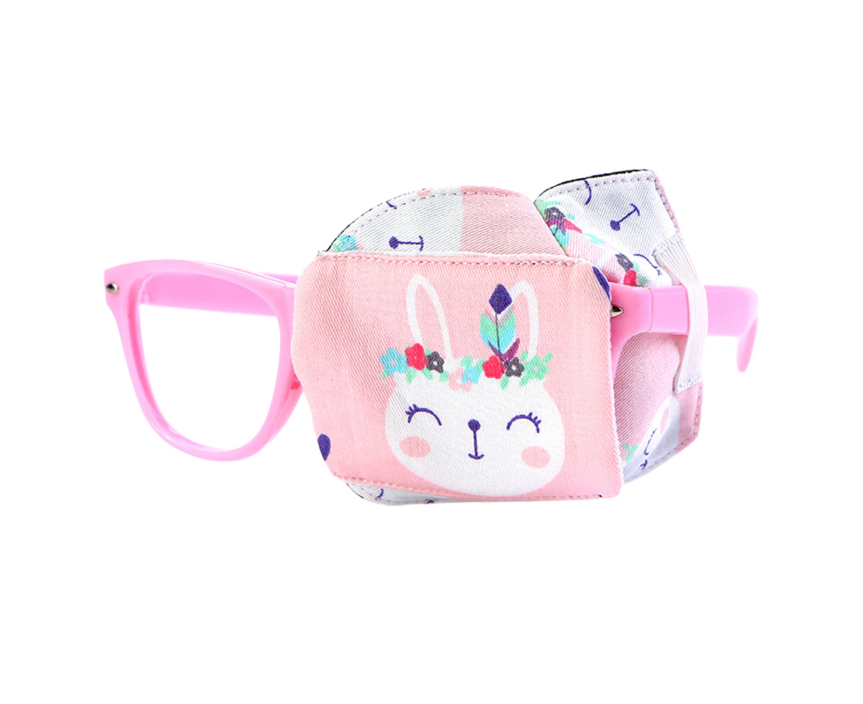 Eye Patch for Kids，Eye Patch for Glasses，for Children Treating Lazy Eye Amblyopia Strabismus and After Surgery - Pink