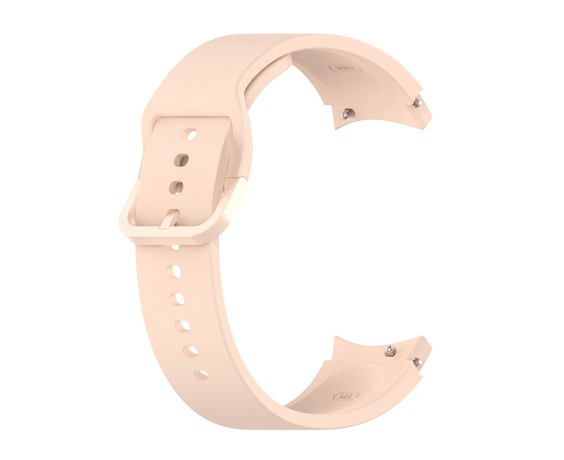 Watch Band Soft Silicone 20mm Watchband Strap Replacement for Samsung Galaxy Watch 4 40mm 44mm/Watch 4 classic 42mm 46mm/Watch 3 41mm-Light Pink