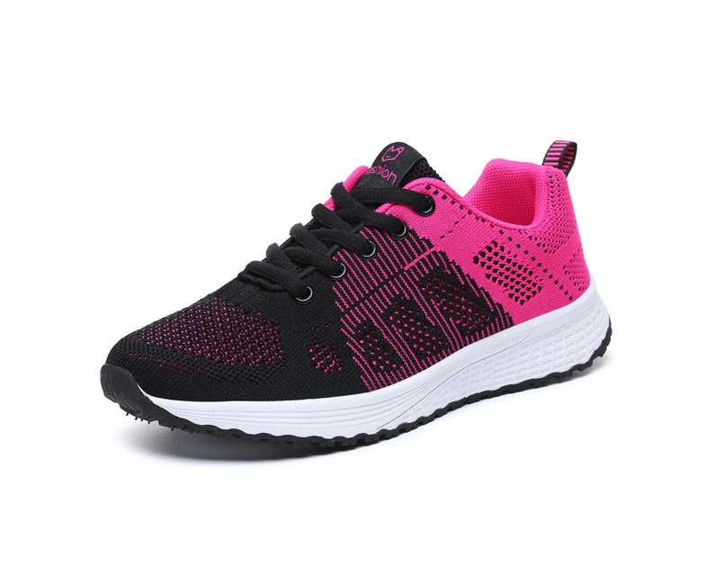 Women Shoes Summer Air Mesh Sport Aqua Shoes Outdoor Women's Quick Dry Water Shoes Sneakers unisex running shoes - Red