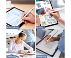 Stylus Pen Compatible With Apple Ipad (2018-2022), Palm Rejection & Tilting Detection, Active Pencil