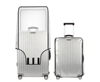 Transparent Luggage Protector Cover Waterproof PVC Trolley Suitcase Cover - Style 1