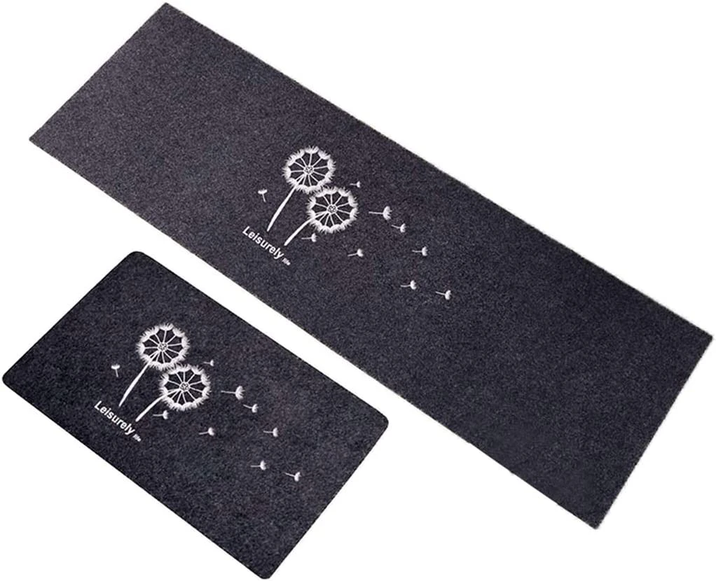 Kitchen Rug, 2Pcs Kitchen Runner Washable Non-Slip Kitchen Mat Kitchen Rug Washable Rug Runner Kitchen Doormat Bath Mat Set