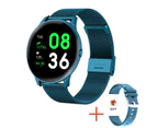 GUOLING Fashion Sport Smart Watch Men Women Fitness tracker man Heart rate monitor Blood pressure function smartwatch For iPhone - Mesh belt blue