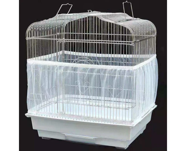 1 Pcs Universal Bird Cage Cover (White) Goodnight Birdcage Cover - Out Birdcage Cover Durable Breathable Washable Material