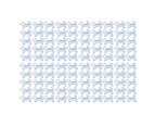 100Pcs Cute Paper Clips Metal Electroplating Cute Animal Shape Small Planner Clips with Storage Box for Home and Office Blue