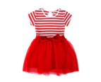 JUNIOR GIRLS RED TULLE DRESS