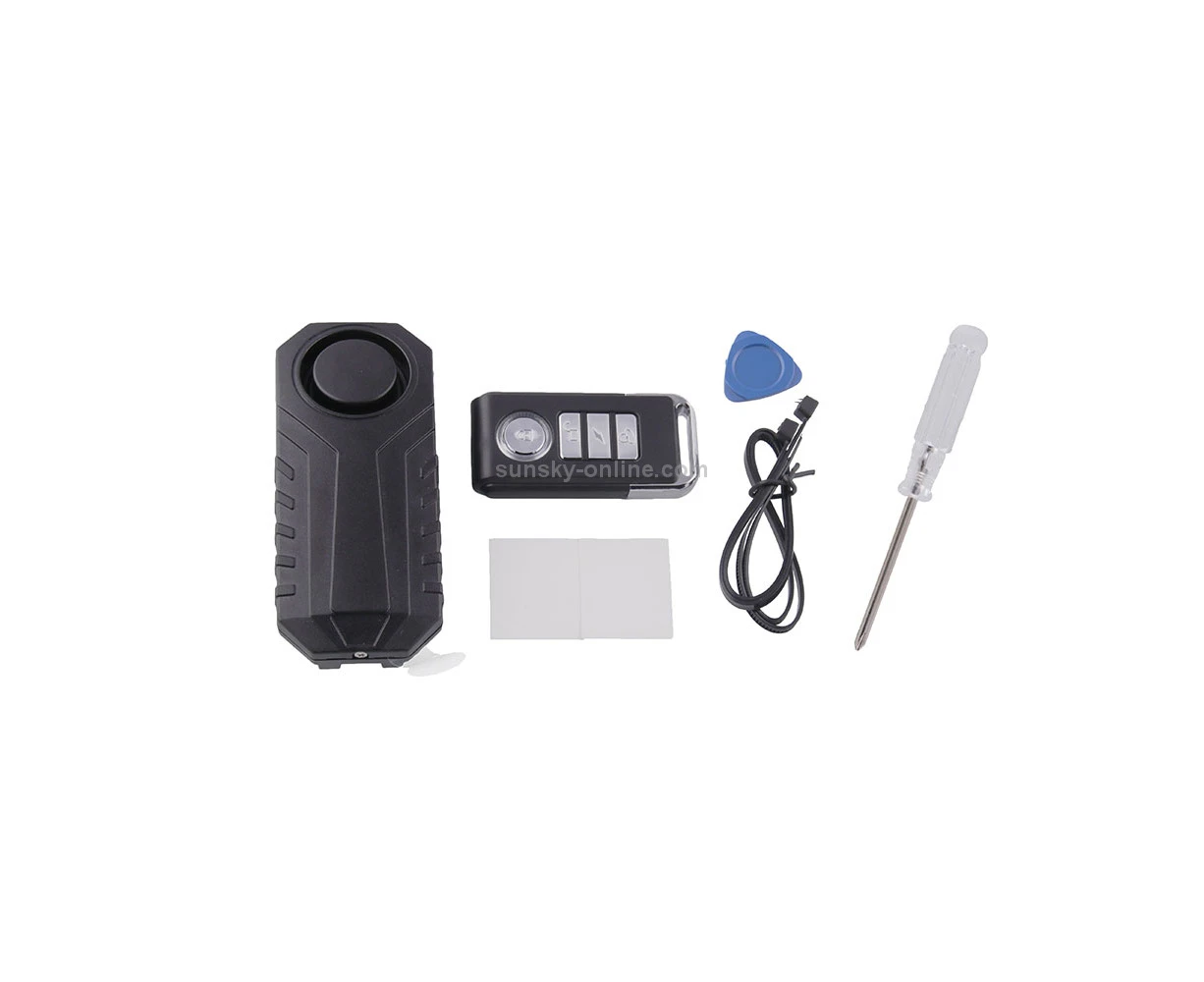 Wireless Anti-Theft Vibration Motorcycle Bicycle Waterproof Security Bike Alarm with Remote