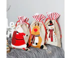 3Pcs Christmas Decorative Supplies Handbag Children's Gift Bag Candy Storage Bag