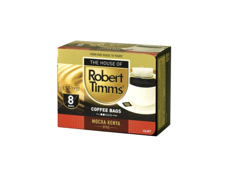 Robert Timms Mocha Kenya Coffee Bags 8s