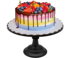 Black 10inch Cake Stand Iron Cupcake Wedding Dessert Bar Party Pedestal Fruit Tray