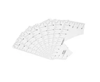 Tshirt Guide Ruler Alignment Tool Round Neck Calibration And Sewing Alignment Guiding For Clothing Design(White )