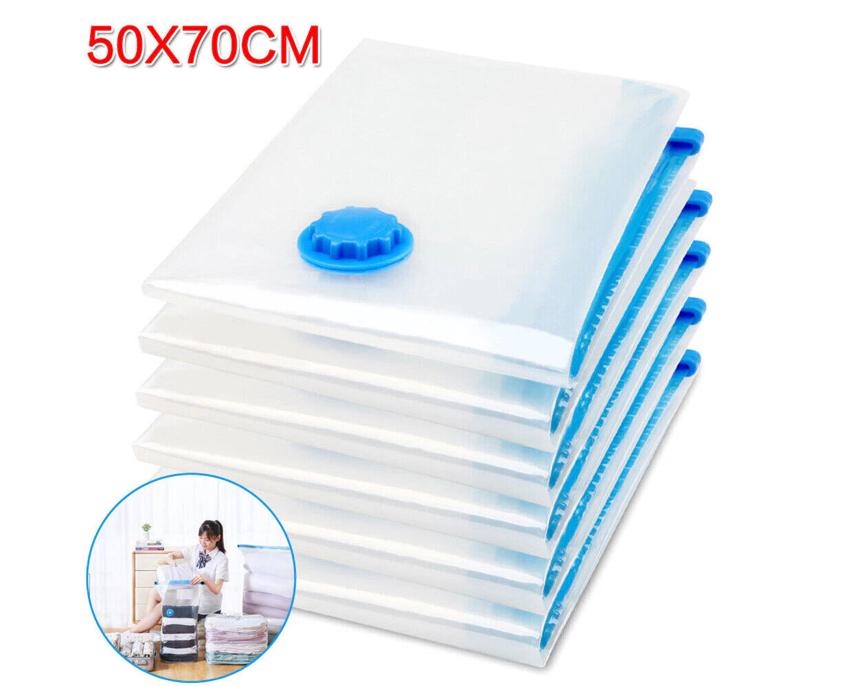 Friter 12X Vacuum Storage Bags Clothes Sealer Bags Space Saver Storage Seal Compressing - Medium(50*70cm)