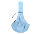 Kbu Hands-free Small Dog Cat Carrier Bag Travel Double-sided Pouch Shoulder Tote-Blue - Blue