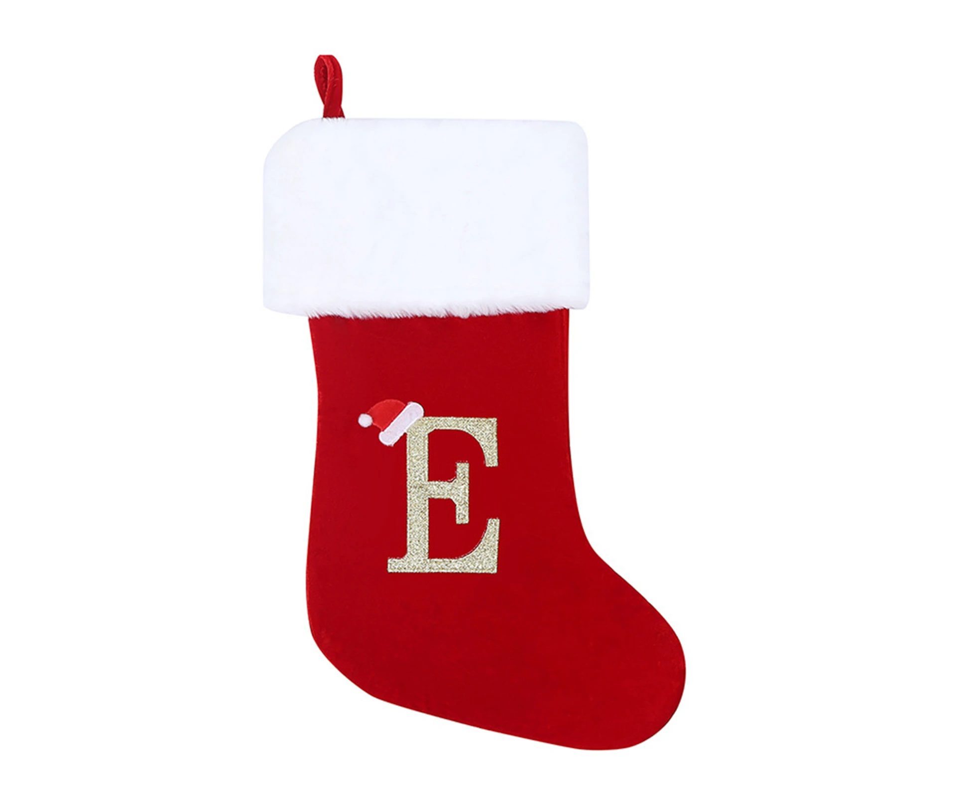 Christmas Stocking Nordic Letter Print Exquisite Workmanship Alphabet Letters Christmas Stocking for Home