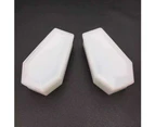 Mbg DIY Halloween Coffin Shape Crystal Silicone Epoxy Holder Craft Tool Decor Mold-White - White