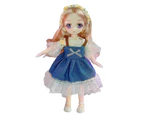 Girl Toy Doll Anime Cartoon Ball Jointed Doll Toy Small Soft Princess Dolls with Clothes for Kids Girl Birthday Gift- 23cm,J