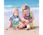 Beach Toys Shell Bags Kids Beach Bag 5Pcs Colorful Mesh Beach Bags Kids Seashell Mesh Bag (Set Of 5)