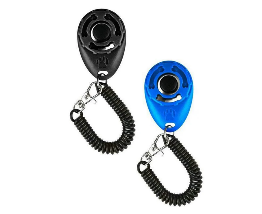 2 Pack Dog Training Clickers Pet Cats Puppy Whistle Obedience Click Tools Lightweight