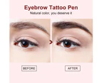 Waterproof Eyebrow Pencil, Ultra-Fine Mechanical Pencil, Draws Tiny Brow Hairs and Fills in Sparse Areas and Gaps Red Brown