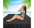 Outdoor Picnic Blanket, Outdoor Picnic Mat Waterproof, Foldable Sand Proof Pocket Mat With Bag Loops Stakes-110*150CM