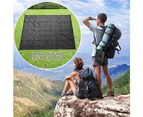 Outdoor Picnic Blanket, Outdoor Picnic Mat Waterproof, Foldable Sand Proof Pocket Mat With Bag Loops Stakes-110*150CM
