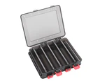 Double Side Fishing Tackle Box Wood Shrimp Case Bait Lure Storage Tool With 10 Compartments