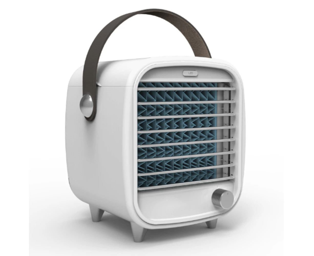 Portable Cooling Fan With Icebox, Mini Air Conditioner For Home & Office, Super Cold Wind, Night Light Features