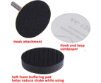 Sanding Wheel Pad Kit, 2 Inch 100Pcs Sand Wheel Pad Cover 1/4 Inch Shank Drill Grinder Abrasive Tool Sand Wheel Pad Cover