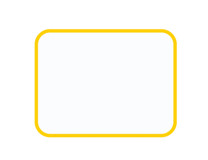 Magnetic Dry Erase Board -Easy to Write and Clean, Flexible Refrigerator Magnet Whiteboard,Yellow