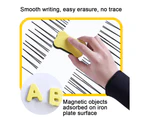 Magnetic Dry Erase Board -Easy to Write and Clean, Flexible Refrigerator Magnet Whiteboard,Yellow