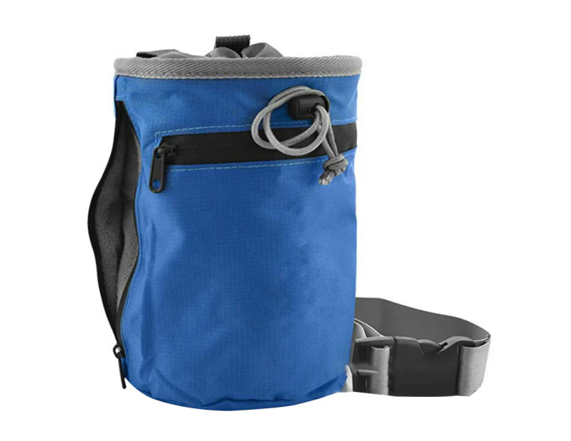 Chalk Bag For Rock Climbing - Bouldering Chalk Bag Bucket With Quick-Clip Belt And 2 Large Zippered Pockets - Rock Climbing Gear Equipment