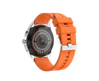 Smart Watch Touch Screen Fitness Tracker Sports Smartwatch Heart Rate Monitor-Orange