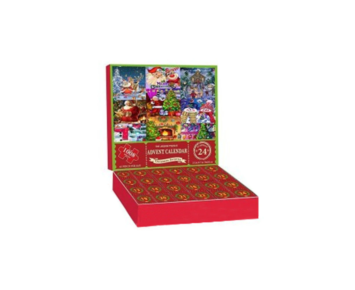 Christmas Advent Calendar 2023 Christmas Jigsaw Puzzle, ChristmasJigsaw Puzzle 1000PCS, Christmas Gifts For Adults And Kids Countdown - G