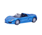 Bestjia 1/32 for Porsche 918 Diecast Pull Back Model Car Vehicle Toy Cake Table Decor - Blue