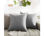 2Pcs Solid color linen pillowcase (50*50cm)