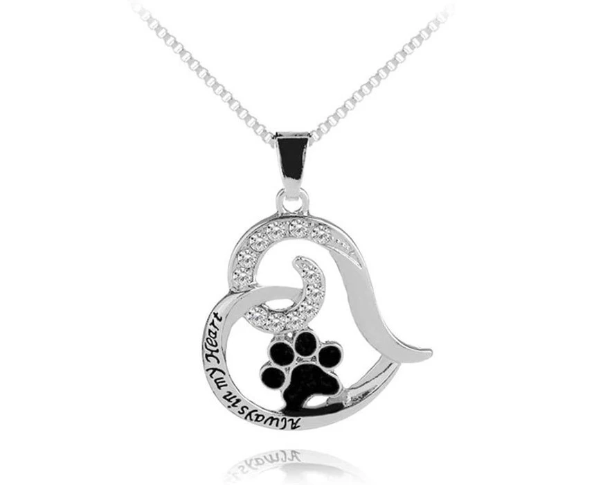 QBLEEV Always in My Heart Pendant Necklace Jewelry