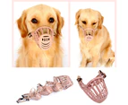 Centaurus Dog Muzzle High Durability Breathable Plastic Pet Muzzle Dog Anti-Barking Secure Mouth Guard Pet Supplies-2#