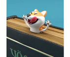 Cute 3D Stereo Cartoon Animal Bookmarks for Students Kids Great Gift (Dog)
