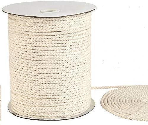 Macrame Cord 3mm x 200m, Natural Cotton Macrame Rope, 3 Strand Twisted Cotton Cord for Wall Hanging, Plant Hangers, Crafts, Knitting