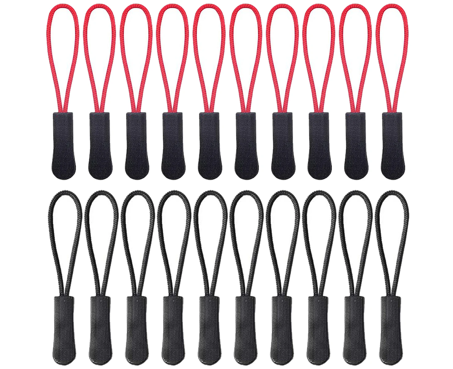 20Pcs Zipper Pulls, Zipper Extension For Jackets, Backpacks, Travel Cases, Tents, Trolley Cases(Army Green)