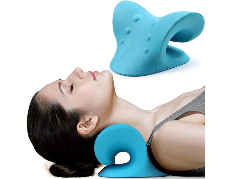 Neck and Shoulder Relaxer Cervical Vertebra Traction Device for Pain Relief and Cervical Spine Alignment Chiropractic