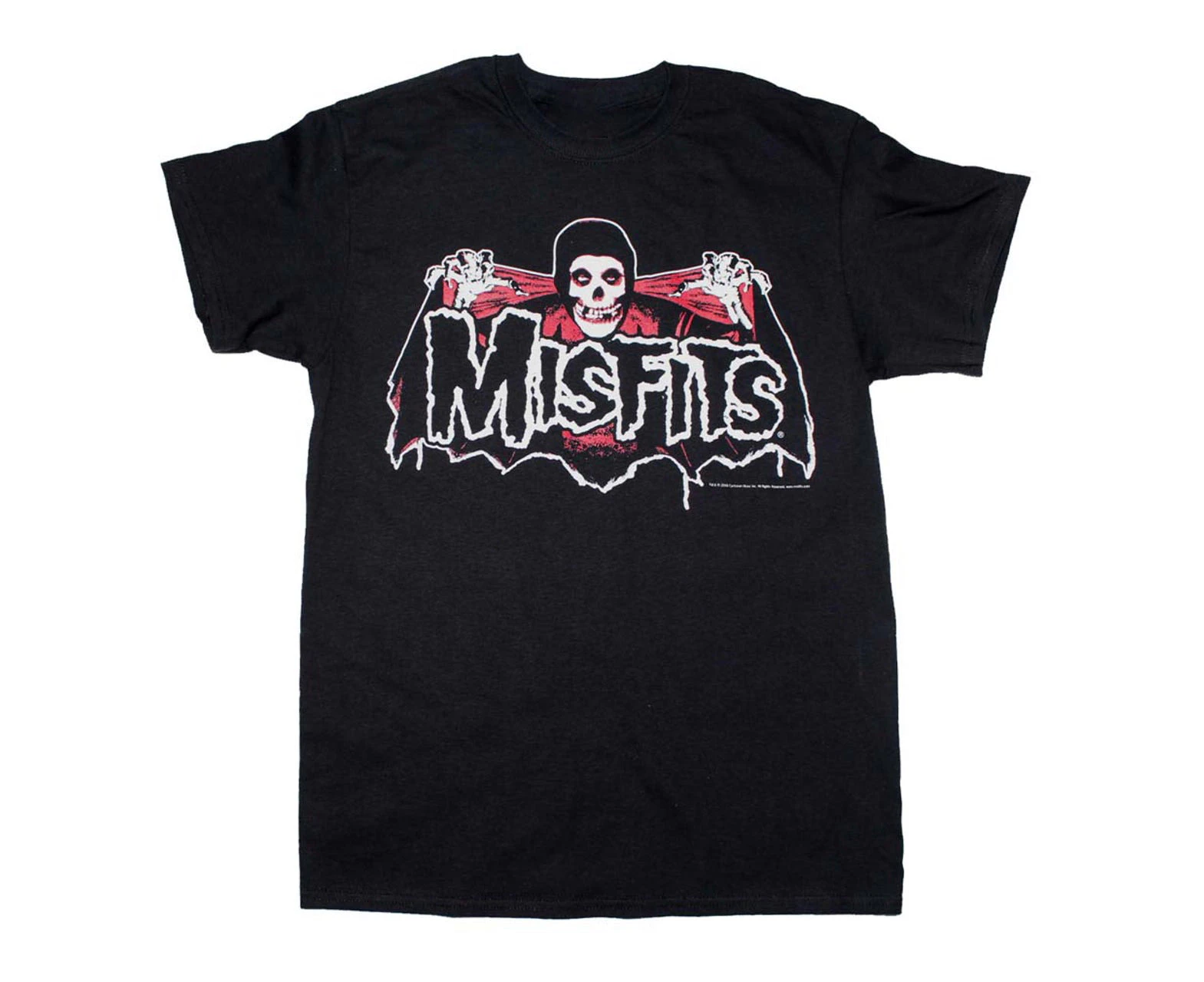 The Misfits T Shirt Misfits Batfiend Red T-Shirt - Black