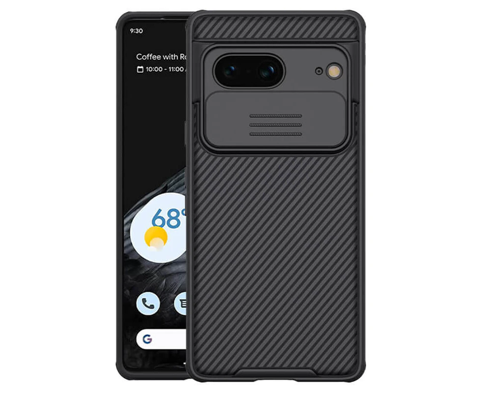 For Google Pixel 7 Case, CamShield Series Slim Stylish Protective Case with Slide Camera Cover (Black)