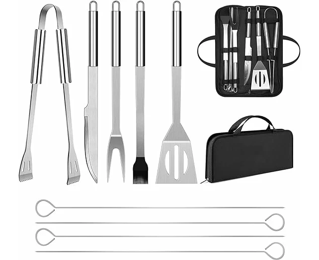 Bbq Utensil Set Stainless Steel Professional Barbecue Accessories Grill Tool With Bag Easy To Carry