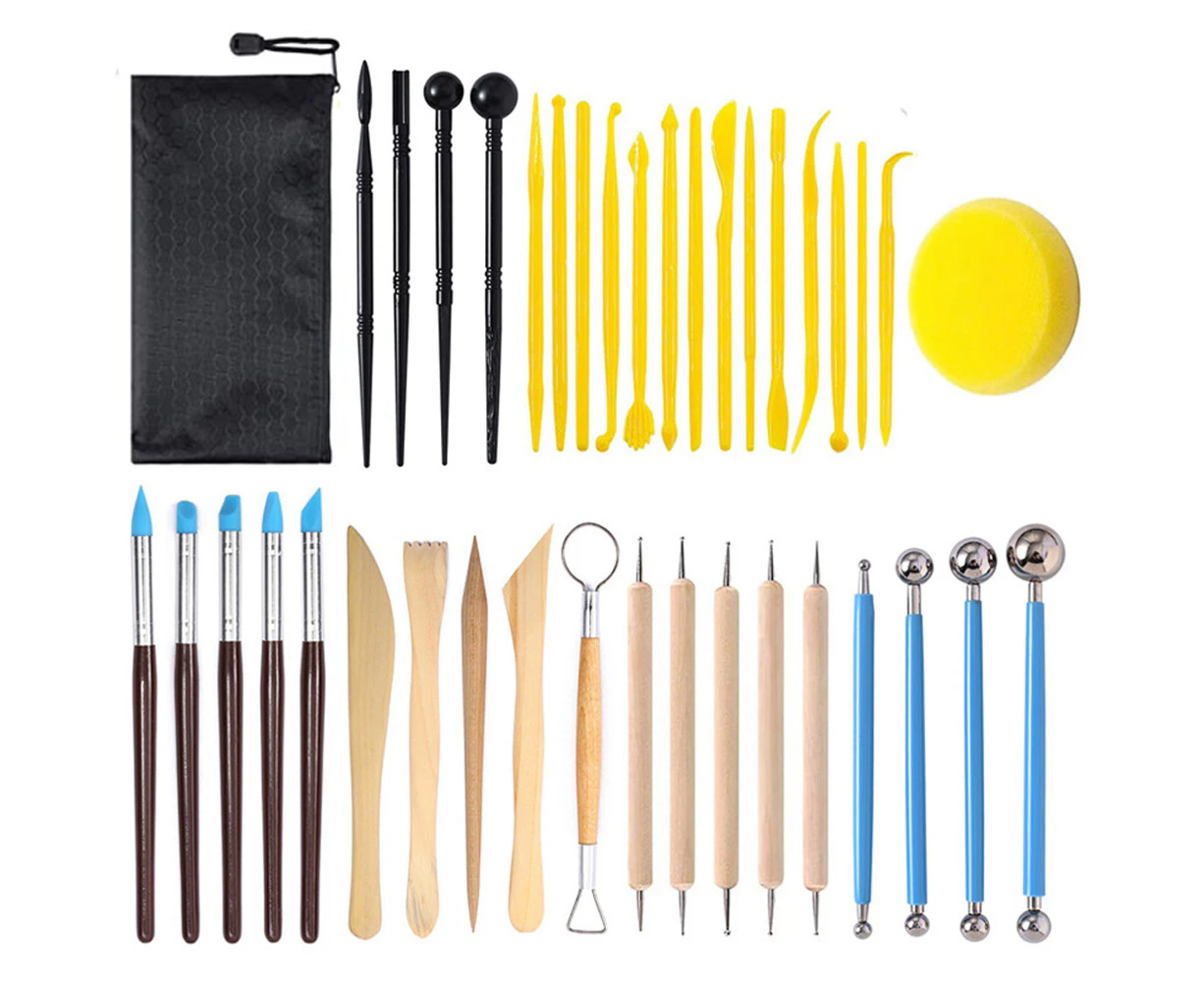 Clay Tools Kit, 38 Pcs Ceramics Clay Sculpting Tool Set For Pottery Craft, Baking, Carving, Drawing, Dotting, Modeling, Shaping