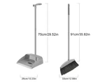 Broom and Dustpan Set for Home - Dust Pans with Long Handle | Outdoor Indoor for Home Kitchen Room Office | Must Haves for Home