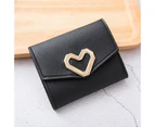 Coin Purse Cute Short Wallets Fashionable Money Bags Practical Card Holder For s Womenblack