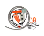 Shower,Ka011-Usb Rechargeable Portable Shower-Orangeportable Camping Shower Shower Head With Water Pump, 2200Mah Removable